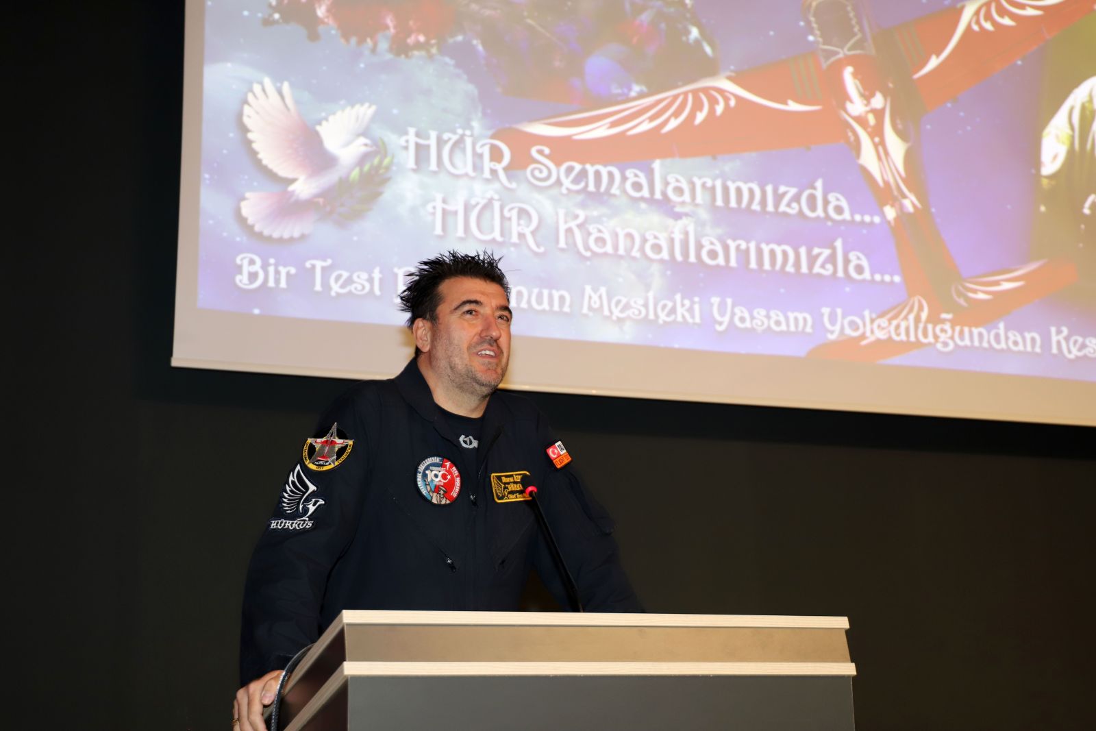 HÜRKUŞ Test Pilotu Özpala, Tecrübelerini Üniversitemiz Öğrencileriyle Paylaştı